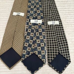 GAP (3) Blue and Tan Classic Ties Collection